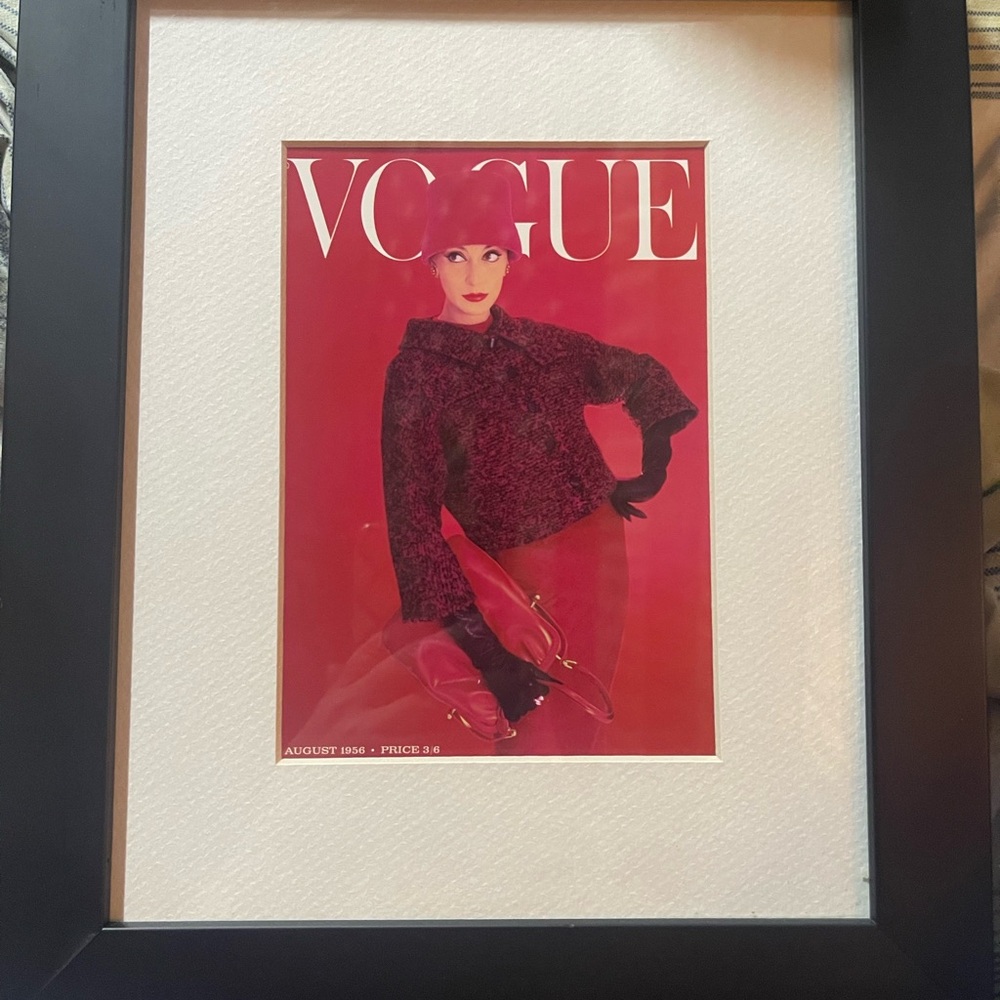 Framed Vogue Magazine Cover Art